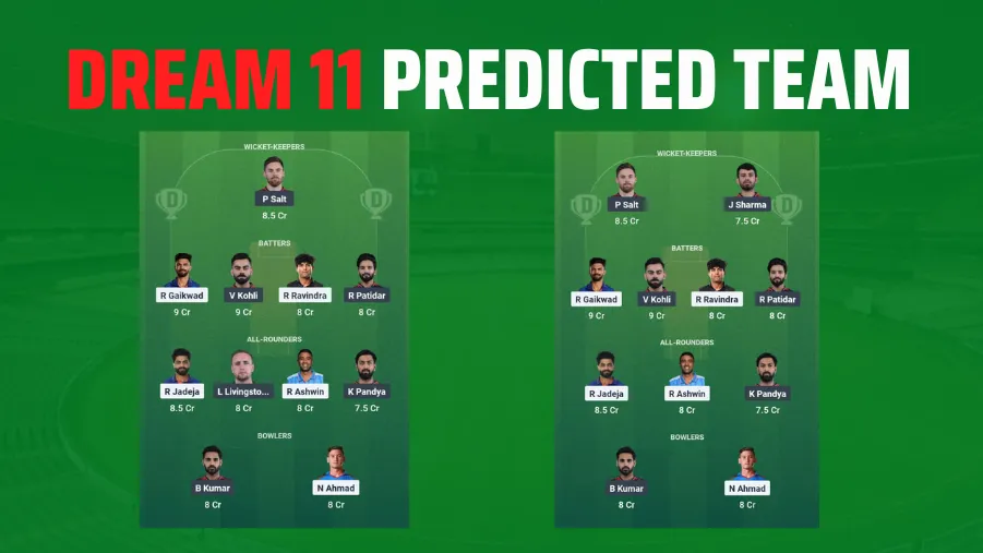 CSK vs RCB Dream 11 Team