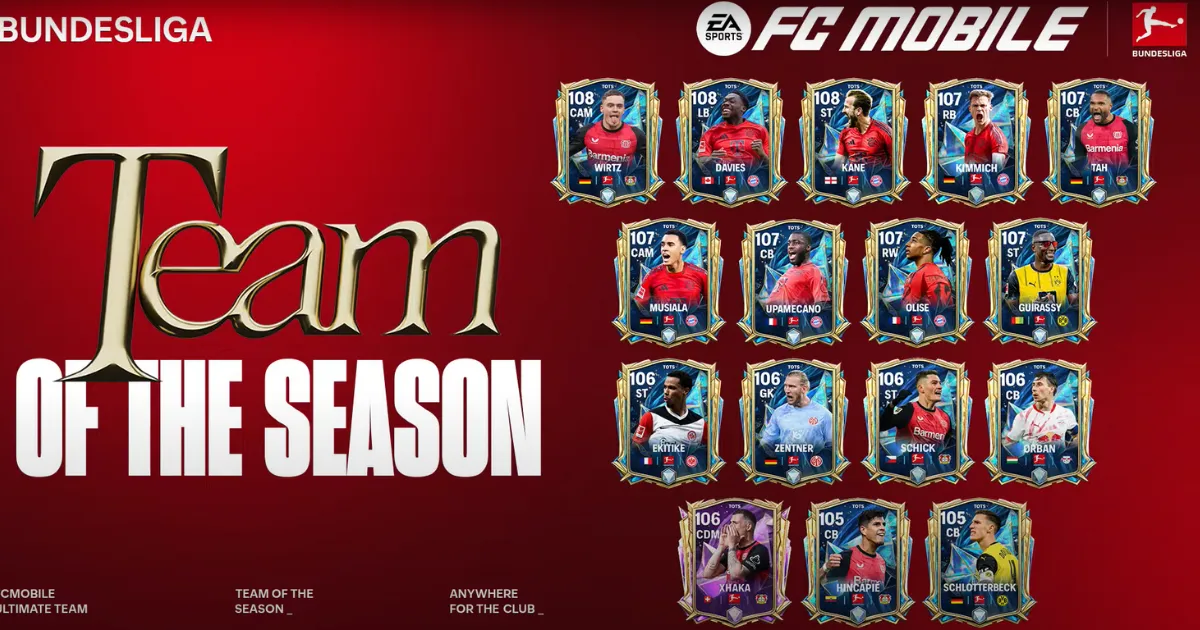 FC Mobile Bundesliga TOTS Revealed FC Mobile Bundesliga TOTS Revealed