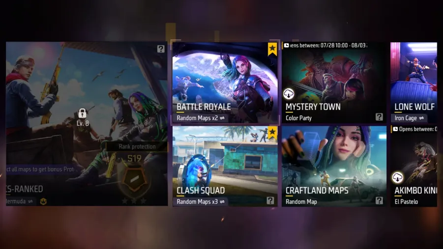 Free Fire Game Modes