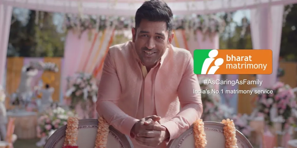 Dhoni for BharatMatrimony