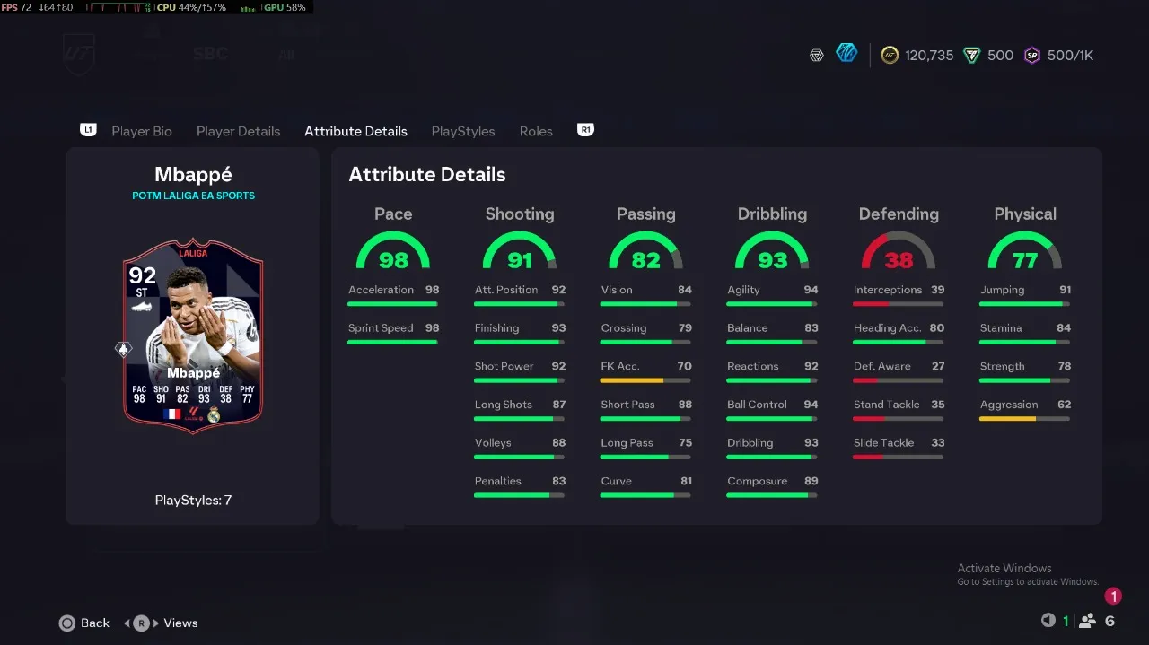 FC 26 LaLiga POTM October 2025 Mbappe SBC released