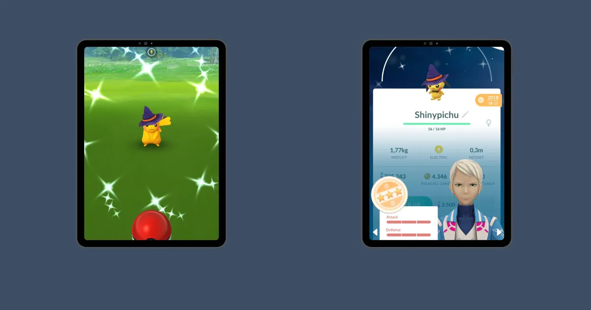 Shiny Pichu and Pikachu Wearing Witch Hat