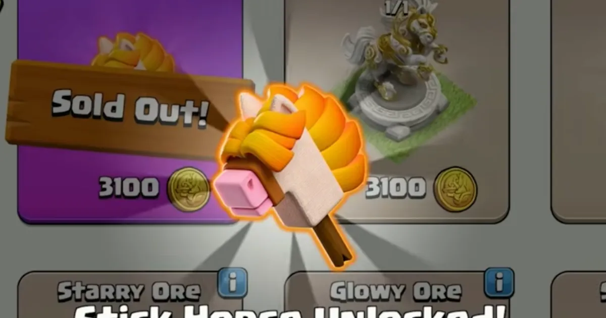 Getting the Stick Horse Epic Equipment in Clash of Clans 