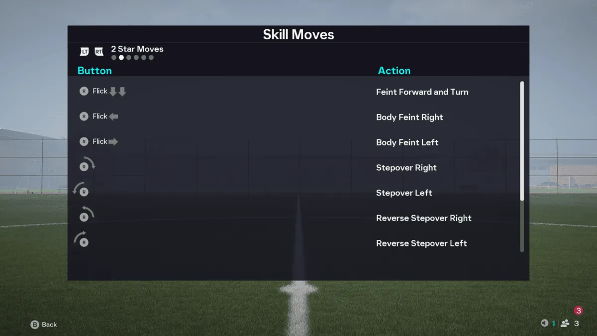 FC 26 2-star skill Moves