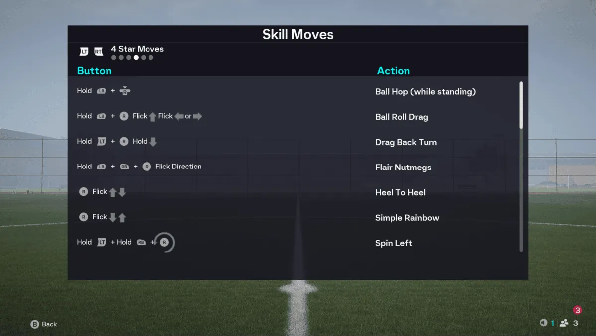 FC 26 4-star skill Moves