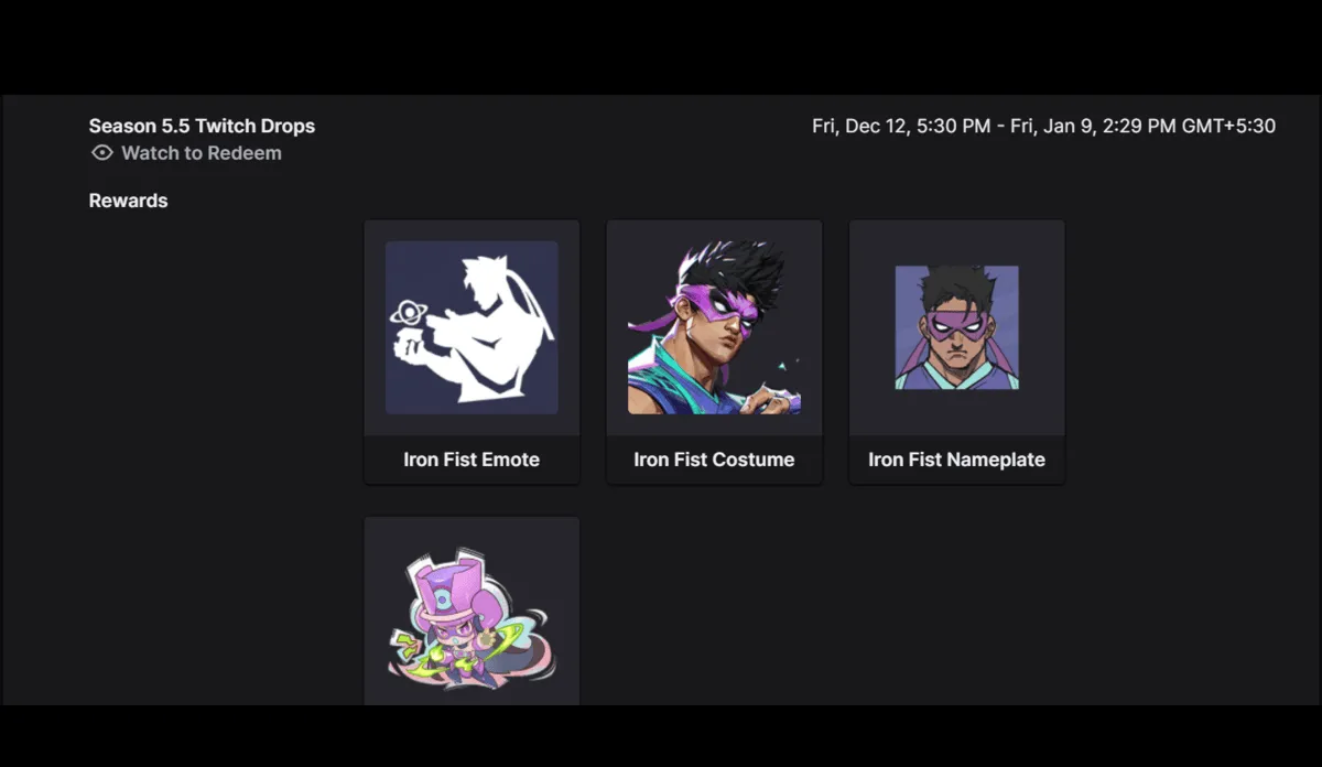 Marvel Rivals Season 5.5 Twitch Drops