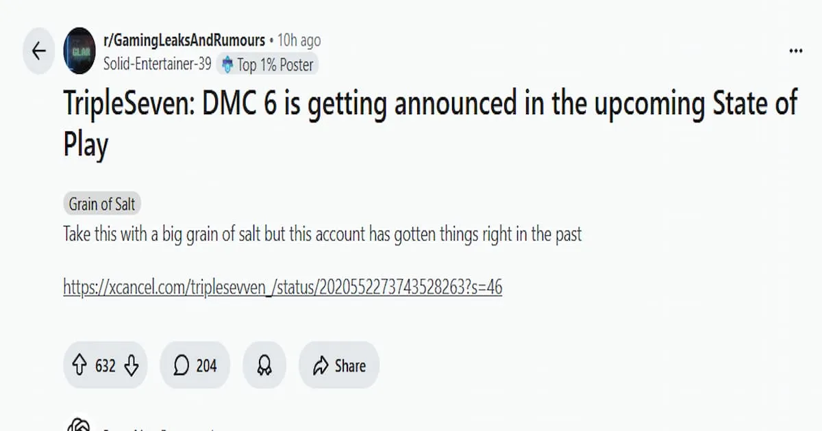 Devil May Cry 6 Announcement Date Rumor Explained