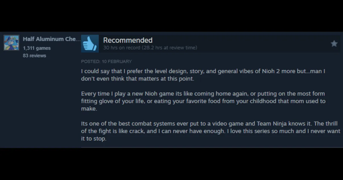 Nioh 3 Steam Review