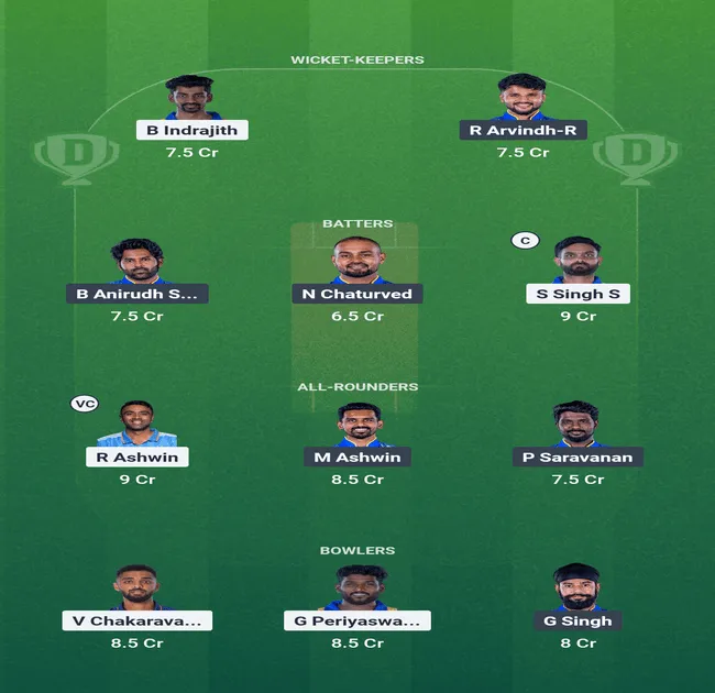 DD vs SMP Dream 11 Prediction Team 1