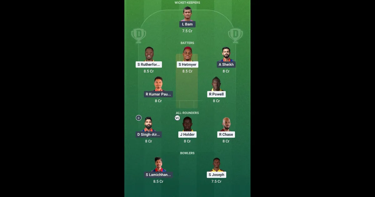 WI vs NEP Dream11