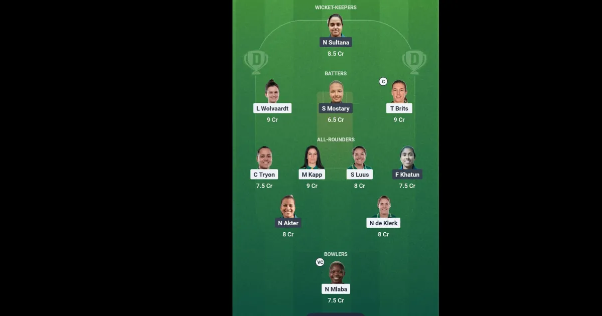 SA-W vs BAN-W Dream11 Prediction SA-W vs BAN-W Dream11 Prediction