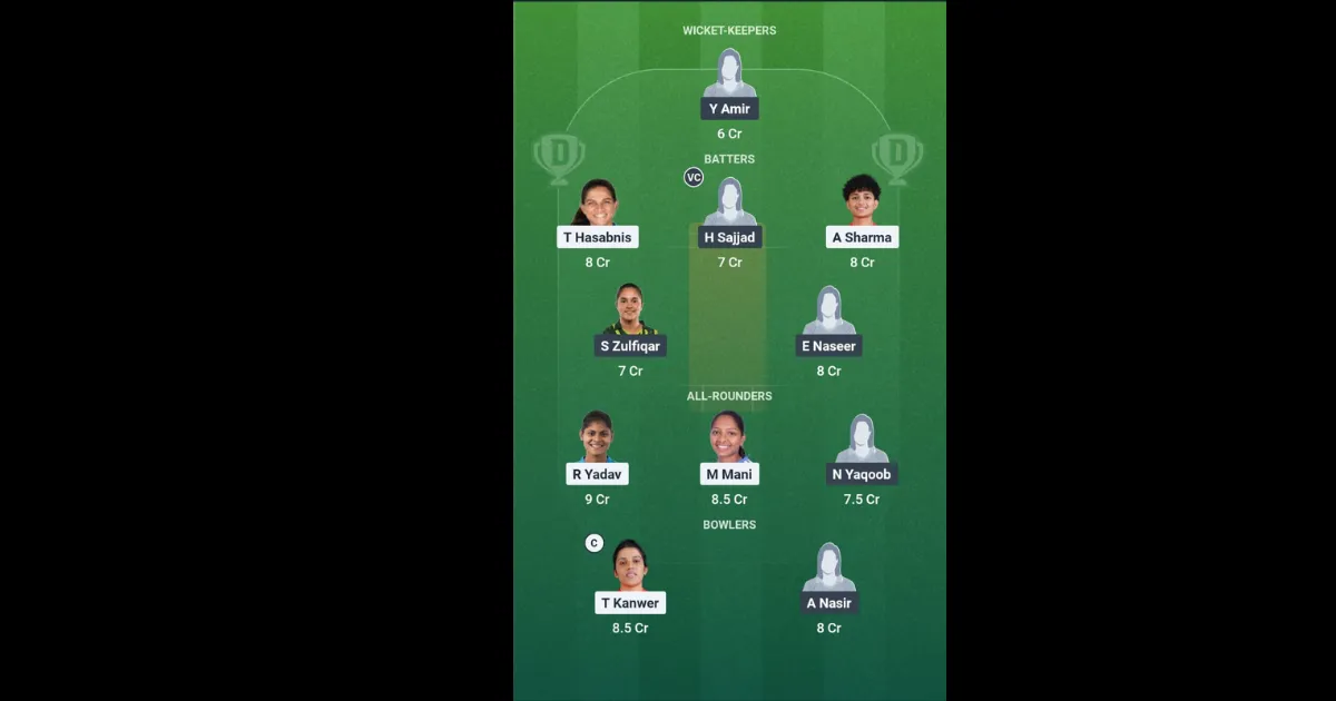 IND-A vs PAK-A Women Dream11 Prediction IND-A vs PAK-A Women Dream11 Prediction