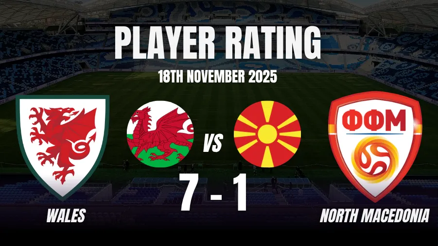 Wales vs North Macedonia Player Ratings