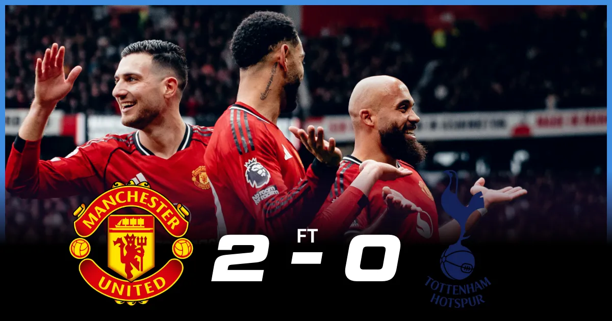 Manchester United 2-0 Tottenham Player Ratings: Goals from Mbuemo and Fernandes Power United's Fourth Win In A Row