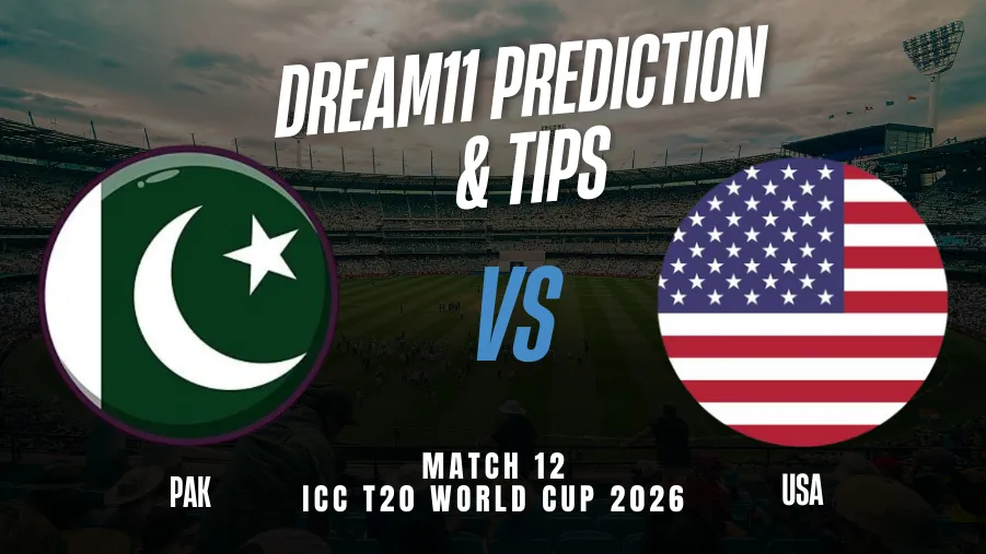 PAK vs USA Dream11 Prediction: Dream11 Team Today, Fantasy Cricket Tips, Playing XI, Pitch Report, Injury Update - ICC T20 World Cup 2026, Match 12
