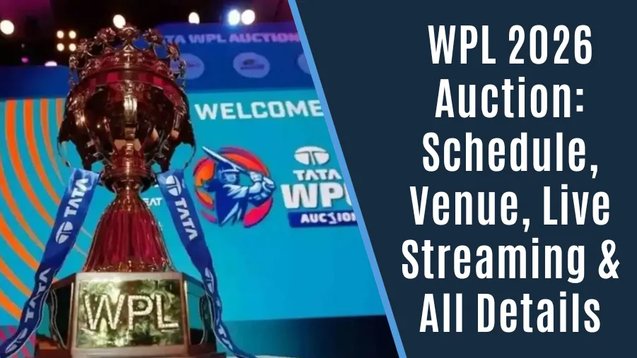WPL Auction 2026 Schedule WPL Auction 2026 Schedule