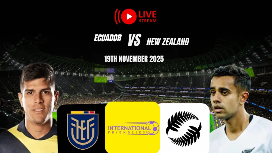 Ecuador vs New Zealand live