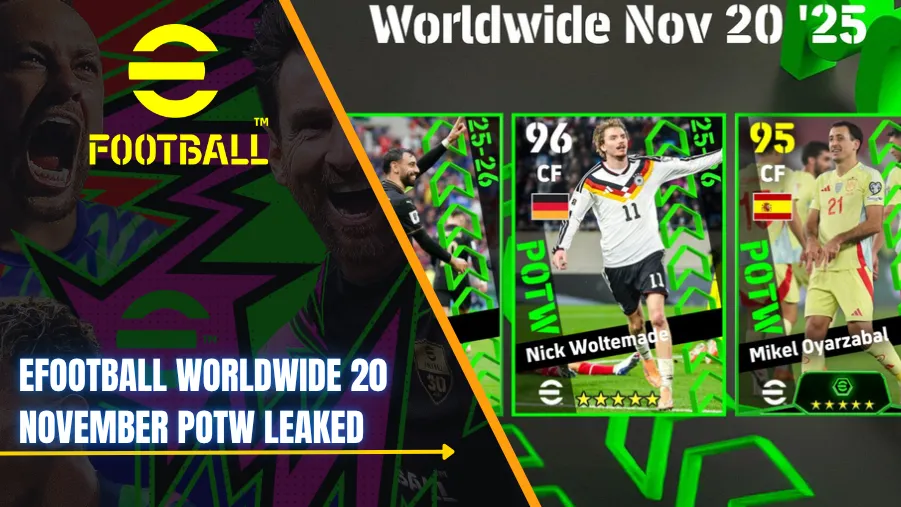 eFootball Worldwide 20 November POTW Leaked: Best Players to Look Out For
