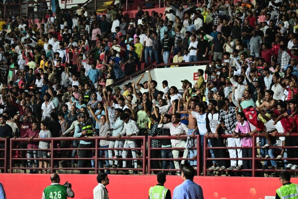 Passionate fans in the stadium. (Image Credits: Official X@/JamshedpurFC)