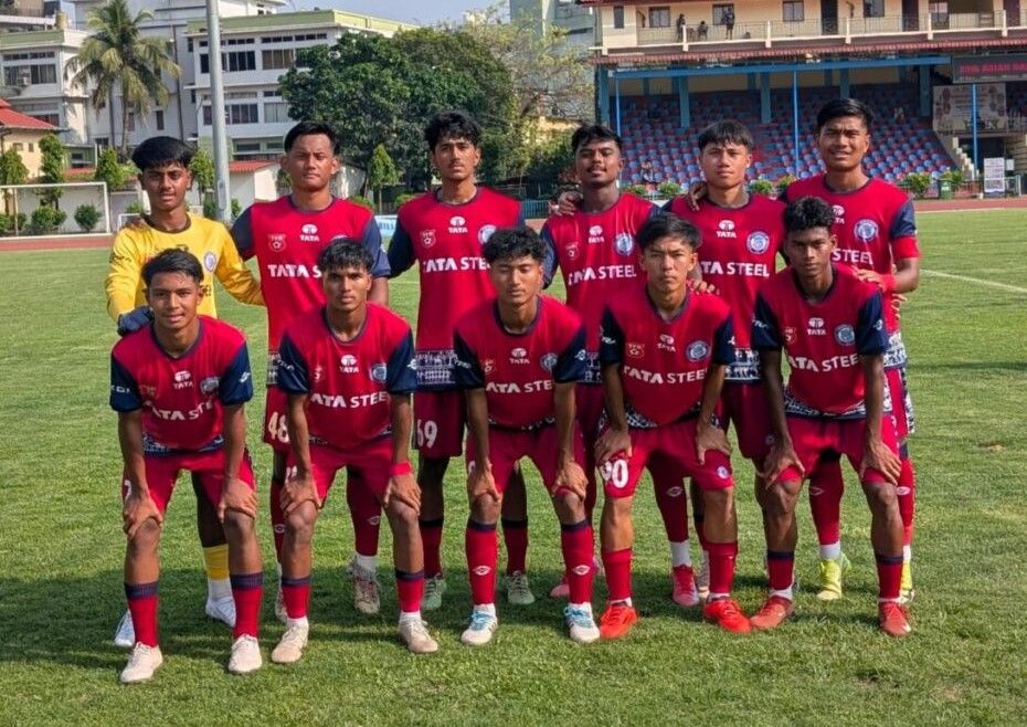 Young Jamshedpur FC graduates. (Image Credits: Official X@/Jamshedpur FC)