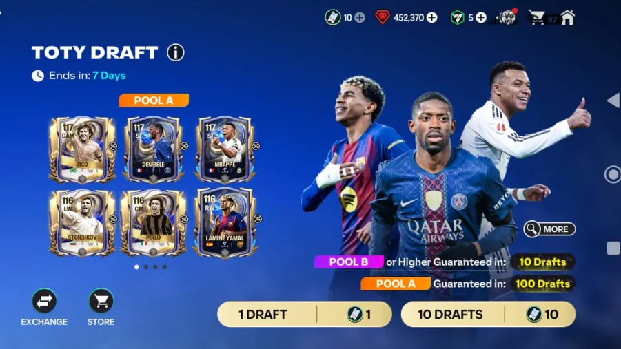 FC Mobile Drafts