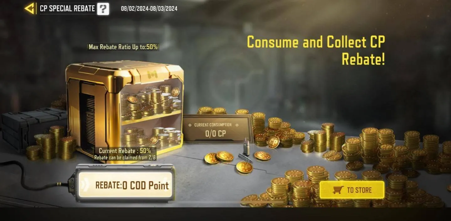 COD Points Rebate Event