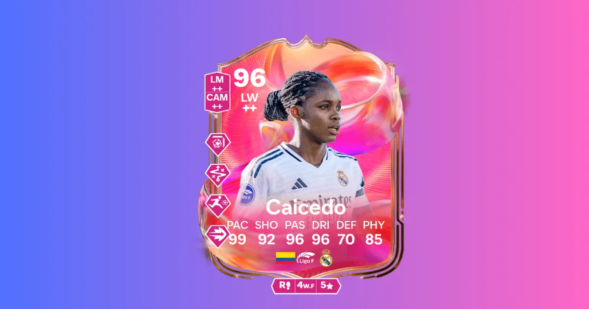 FC 25 Linda Caicedo FUTTIES SBC Stats