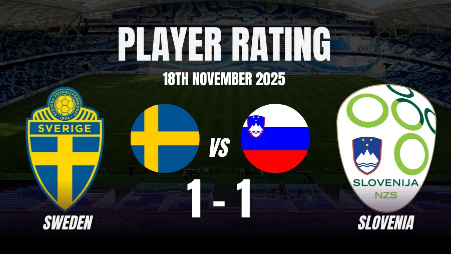 Sweden vs Slovenia Player Ratings