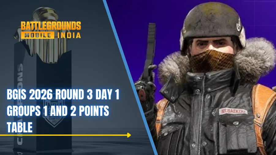 BGIS 2026 Round 3 Day 1 Groups 1 and 2 Points Table: Ultron Esports and G4R Leads