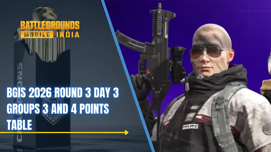BGIS 2026 Round 3 Day 3 Groups 3 and 4 Points Table: Welt Esports and Vasista Leads
