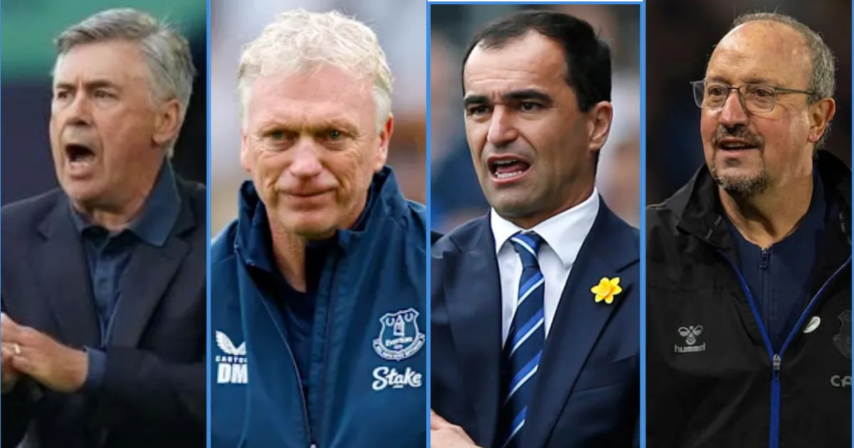 Last 10 Everton Managers in the Past 20 Years (2005 to 2026)