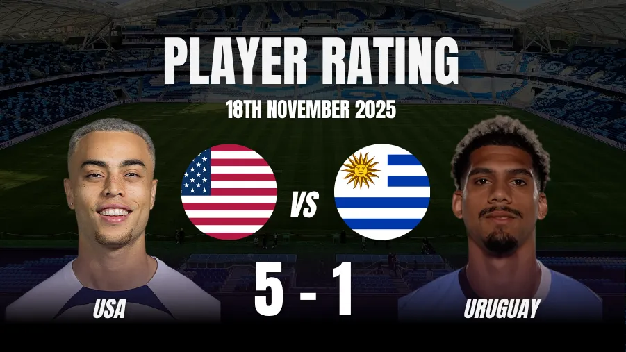 USA Vs Uruguay player ratings