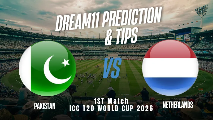 PAK vs NED Dream11 Prediction: Dream11 Team Today, Fantasy Cricket Tips, Playing XI, Pitch Report, Injury Update - ICC Men's T20 World Cup 2026, Match 1