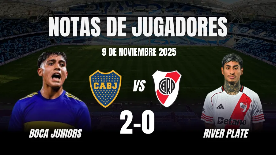 Boca Juniors vs River Plate - Notas de Jugadores